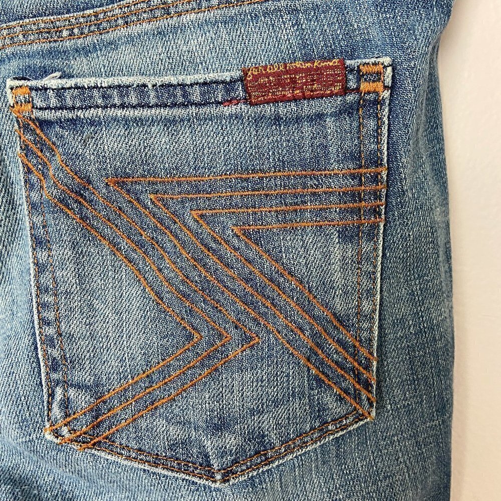 7 FOR ALL MANKIND | Boyfriend Shorts Boho Cut Offs - Picture 4 of 7